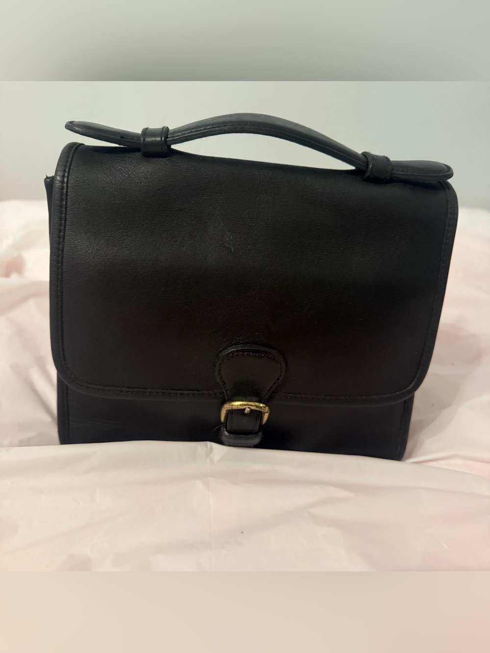 Black genuine Leather Soft Suede Interior Hunt Club no shoulder strap